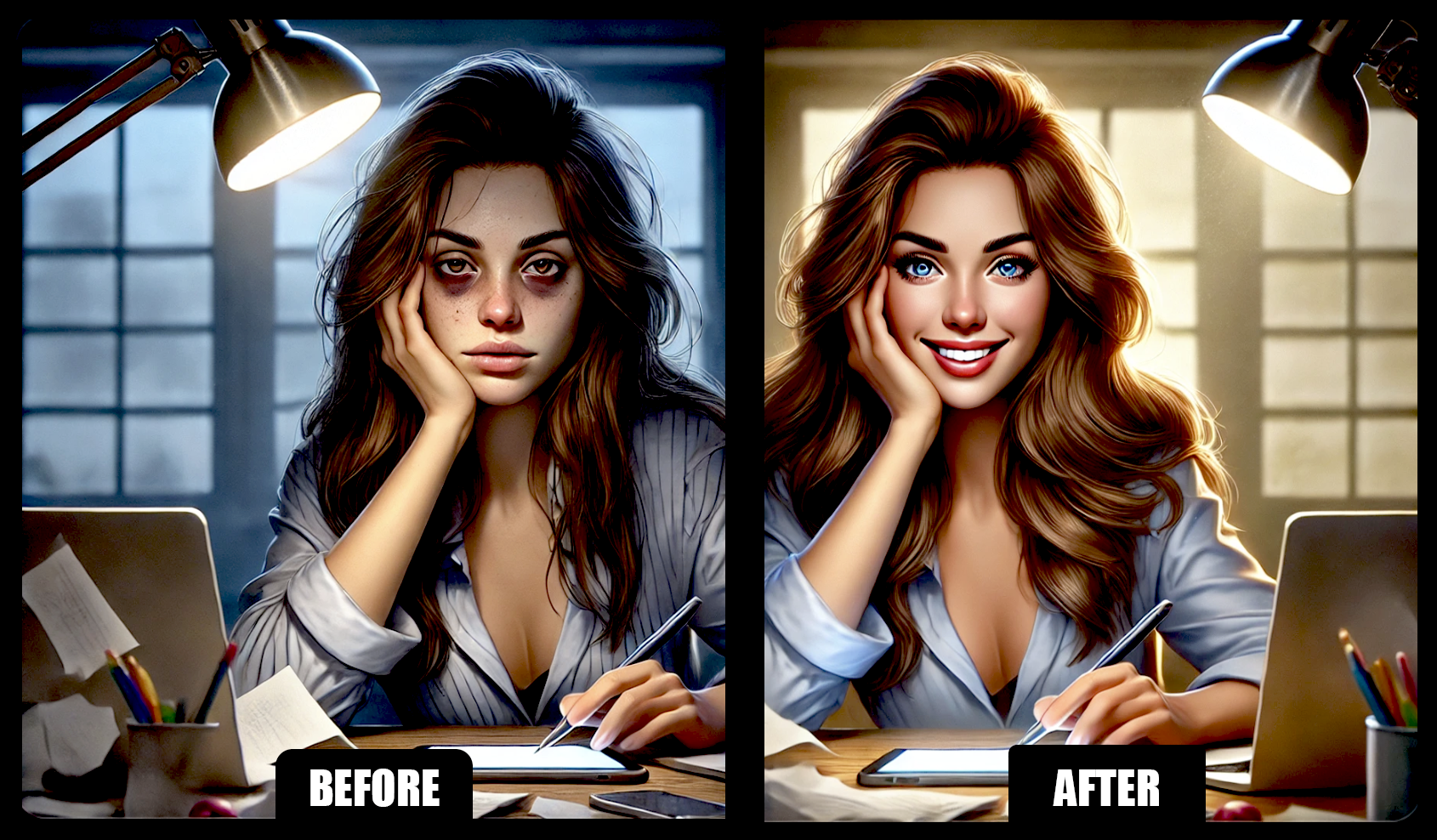 Before and After AI Transformation